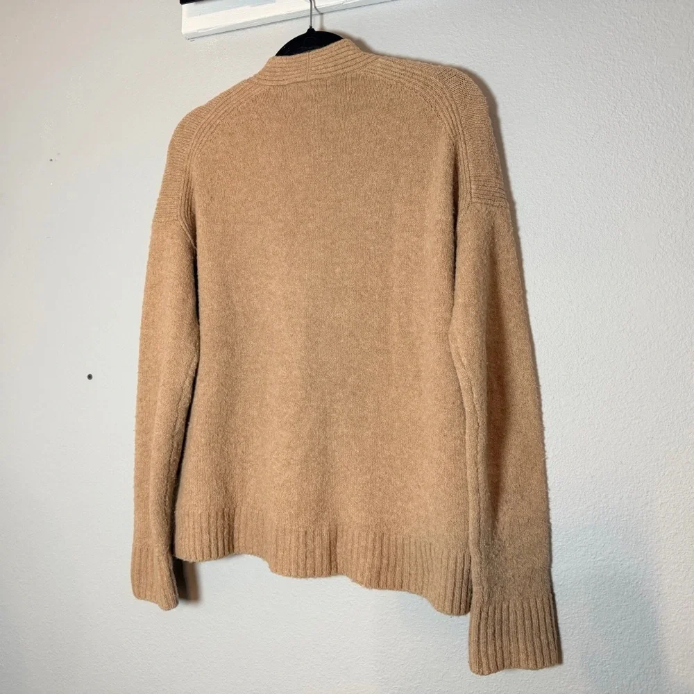 J. Crew SuperSoft Yarn Cardigan Sweater Size Small Caramel Tan Brown Cropped